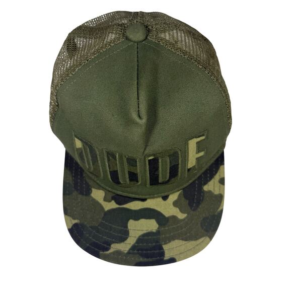 Crazy 8 Boys “DUDE” Camo Trucker Hat Green Mesh Adjustable Snapback Cap - Picture 7 of 7